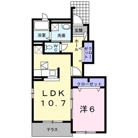 筑豊香月駅 徒歩4分 1階の物件間取画像